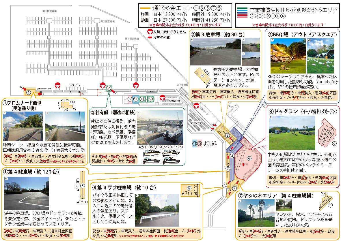 マリーナ撮影案内図